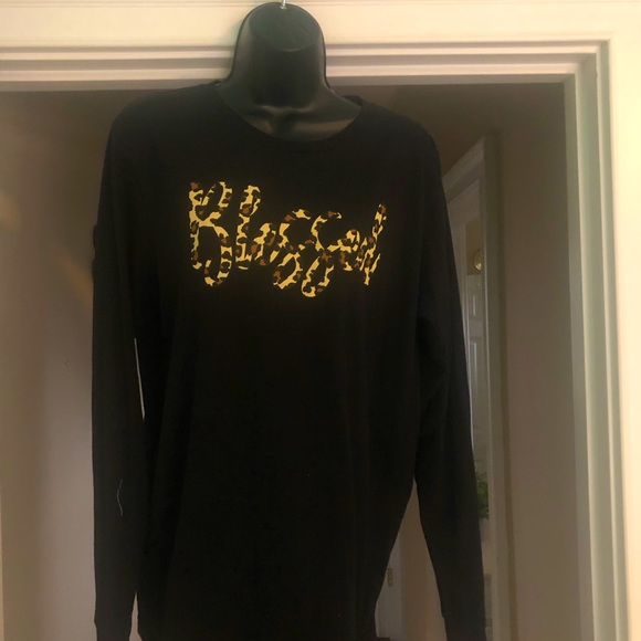 BLESSED LEOPARD LONG SLEEVE TEE - Picture 2 of 3